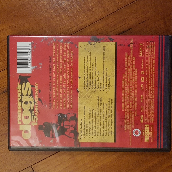 Like-new Reservoir Dogs DVD, 15th Anniversary - Picture 2 of 3